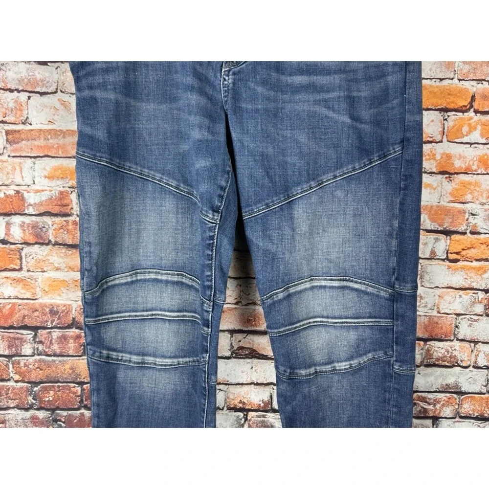 True Religion Rocco Relaxed Skinny Knee Panels Men's Blue Jeans 38